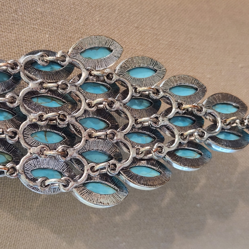 Turquoise Statement Necklace By PREMIER DESIGNS - Picture 8 of 11